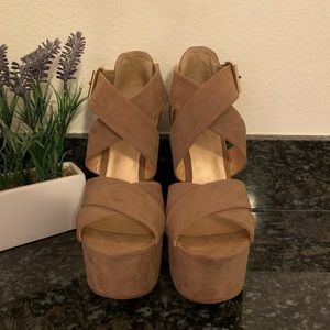 Suede Platform Heels